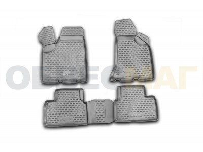 Коврики в салон полиуретан 4 штуки Element для Lada Priora 2007-2009