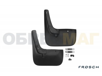 Брызговики передние 2 штуки (установка с подкрылком) Frosch для Fiat Ducato 2000-2012