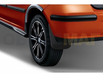 Брызговики задние Autofamily на хетчбек 2 шт. Frosch для Geely MK Cross 2010-2016