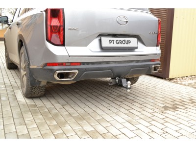 Фаркоп для GAC GS8 2023-н.в. без снятия и подрезки бампера. Тип шара: E (легкосъемный шар под квадрат)