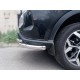 Защита заднего бампера двойная d-60+43 Технотек для Haval F7X 2022 – н.в.