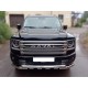 Защита переднего бампера d-76 с доп.накладками для Haval H9 2024-н.в.