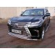 Защита передняя двойная 60-50 мм ТСС для Lexus LX-570/450d 2015-2021