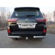 Защита задняя двойные уголки 76-42 мм ТСС для Lexus LX-570/450d (кроме F-Sport) 2015-2021