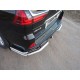 Защита задняя двойные уголки 76-42 мм ТСС для Lexus LX-570/450d (кроме F-Sport) 2015-2021