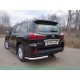 Защита задняя уголки 76 мм ТСС для Lexus LX-570/450d 2015-2021