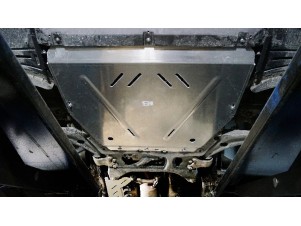 Защита картера и КПП (алюминий) 4мм для Jaecoo J8 2.0L 4WD;Exeed RX 2.0L 4WD 2023-н.в., Chery Tiggo 9 2024-н.в. №ZKTCC00630