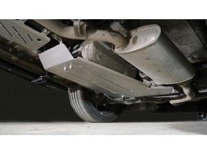 Защита бака и заднего редуктора (алюминий) 4мм для Jaecoo J8 2.0L 4WD 2024-н.в., Chery Tiggo 9 2024-н.в. №ZKTCC00702