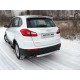Защита заднего бампера овальная 75х42 мм ТСС для Chery Tiggo 5 2014-2021