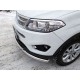 Защита передняя двойная 60-42 мм ТСС для Chery Tiggo 5 2014-2021
