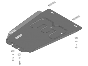 Усиленная защита КПП (2 мм, сталь) для JAC T8 2018-н.в., JAC T8 Pro 2019-н.в. №78313
