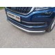Защита переднего бампера 60 мм ТСС для Skoda Kodiaq 2018-2021