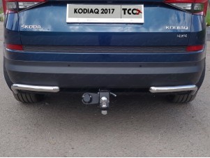 Защита задняя уголки 42 мм для Skoda Kodiaq № SKOKOD17-27