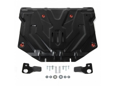 Защита картера и КПП АвтоБРОНЯ сталь 2 мм с крепежом для Honda CR-V 2017-2021