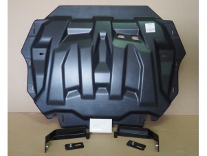 Защита картера, КПП (композит 6 мм) для Audi A3 8V 2012-2020, Skoda Octavia A5 2004-2013, Skoda Yeti 2009-2017, Skoda Superb 2008-2012 (кроме V6 и дизеля) №21.04k