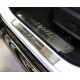 Накладки на пороги на пластик шлифованный лист надпись Haval 2 штуки ТСС для Haval F7 2019-2021