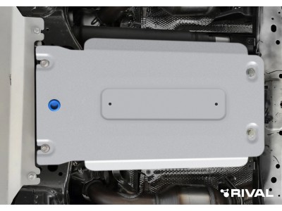 Защита КПП (алюминий) + комплект крепежа для Toyota Land Cruiser 300 2021-н.в. (V - 3.5; 4.0; 3.3TD)