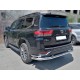 Защита заднего  бампера  "волна" d-76+43 для Toyota Land Cruiser 300 70TH ANNIVERSARY 2021–н.в.