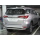 Защита заднего бампера одинарная d-76 для Toyota Fortuner 2020-н.в.