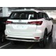 Защита заднего  бампера  "Волна" d-76+43 для Toyota Fortuner 2020-н.в.