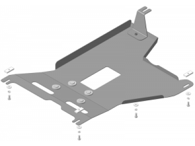 Усиленная защита датчика (2 мм, сталь) для Renault Kaptur 2016-2022, Renault Duster 2015-2021, 2021-2022, Renault Arkana 2019-2022, Nissan Terrano 2014-2022