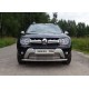 Защита передняя двойная 60/42 мм ТСС для Renault Duster 2015-2021