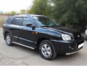 Пороги труба d-60 для Hyundai Santa Fe Classic 2000-2012 HS_3.2
