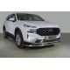 Защита передняя нижняя 60,3 мм ТСС для Hyundai Santa Fe IV Рестайлинг 2020 – 2023