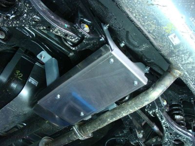 Защита заднего редуктора ТСС алюминий 4 мм для Hyundai ix35/Kia Sportage 2010-2015