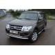Защита передняя двойная 76-42 мм ТСС для Mitsubishi Pajero 4 2011-2014