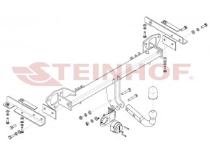 Фаркоп для Subaru Forester 2008-2013 условно-съемное крепление шара №S-364