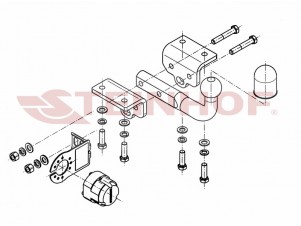 Фаркоп для Volkswagen Amarok 2010-2022 условно-съемное крепление шара №V-020