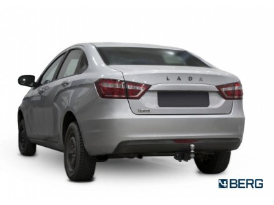 Фаркоп для Lada Vesta Cross/SW Cross 2015-2022, Lada Vesta седан/универсал 2015-2022 съемное крепление шара под американский квадрат