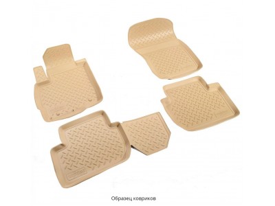 Коврики в салон Norplast полиуретан бежевые для Mercedes-Benz GL X164/ML W164 2005-2012