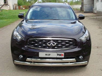 Рамка номерного знака Infiniti FX 37 (комплект) ТСС для Infiniti FX37 2007-2021