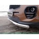 Защита передняя овальная с ДХО 75х42 мм ТСС для Kia Sportage 2016-2018