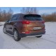 Защита заднего бампера 60 мм ТСС для Kia Sportage 2016-2018
