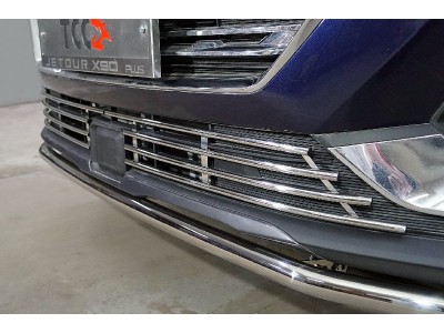 Решетка радиатора 12 мм 2 шт ТСС для Jetour x90 plus 2WD 2020 – н.в.