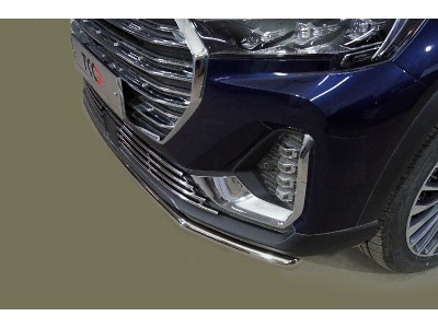 Защита передняя нижняя 42,4 мм ТСС для Jetour x90 plus 2WD 2021 – н.в.