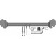 Фаркоп с оцинк. шаром Mini Countryman 2017-2024, Mini Clubman 2015-2024, BMW X2 F39 2018-2024, BMW X1 F48 2015-2022, BMW 2-Series Active Tourer F45 09/2014-2021, BMW 2-Series Gran Tourer F46 05/2015-2021 крепление шара на двух болтах