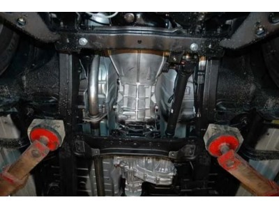 Защита КПП и РК Шериф сталь 2,5 мм для Mitsubishi Pajero Sport/L200 2006-2020