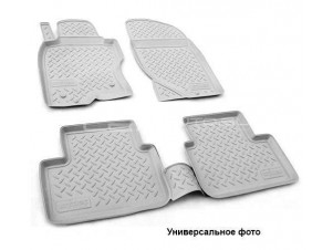 Коврики в салон Norplast полиуретан серые для Mitsubishi Outlander/Citroen C-Crosser/Peugeot 4007 № NPL-Po-59-33-G