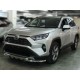 Защита переднего бампера d-60 с доп.накладками для Toyota RAV-4 2019 – н.в.