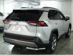 Защита заднего бампера "уголки" d-60 для Toyota RAV-4 2019 – н.в. TRN19_3.2
