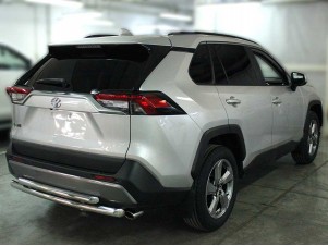 Защита заднего бампера полноразмерная d-60 для Toyota RAV-4 2019 – н.в. TRN19_3.1