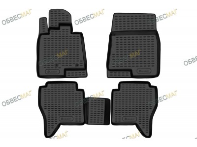 Коврики в салон полиуретан 4 штуки Element для Mitsubishi Pajero 4 2006-2021