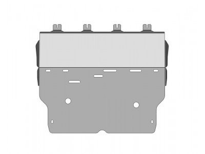 Защита картера, КПП (алюминий 4 мм) для Mitsubishi Outlander IV 2022-н.в. (V - все)