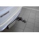 Фаркоп с нержавеющей накладкой для Mitsubishi Pajero Sport дорестайл 2016-2021 съемное крепление шара под американский квадрат