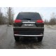 Защита заднего бампера овальная овальная 75х42 мм ТСС для Mitsubishi Pajero Sport 2013-2016