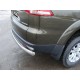 Защита заднего бампера овальная овальная 75х42 мм ТСС для Mitsubishi Pajero Sport 2013-2016
